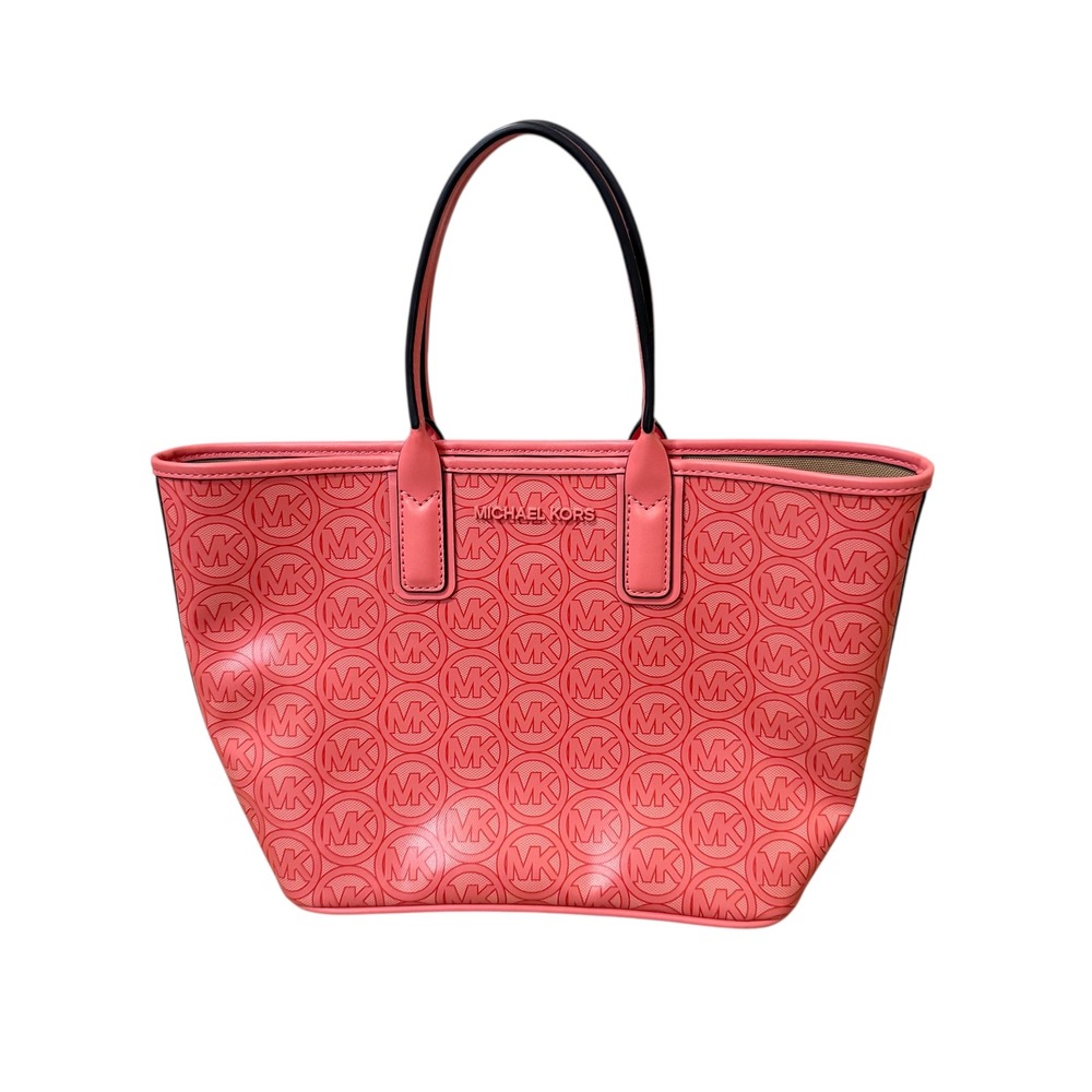 Michael Kors Pink MK Signature Logo Tote Bag Women